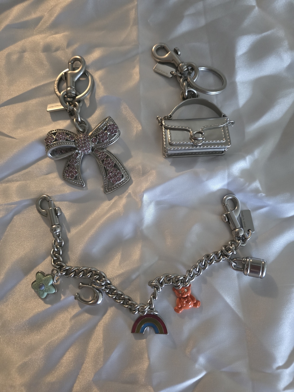 Coach  Bag Charms And Swag Chain.
